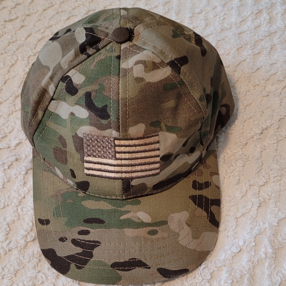 Airforce Camouflage Adjustable Hat American Flag Tactical